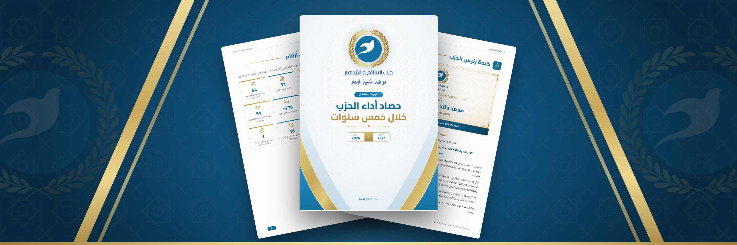 حصاد أداء الحزب خلال خمس سنوات 2021 - 2026